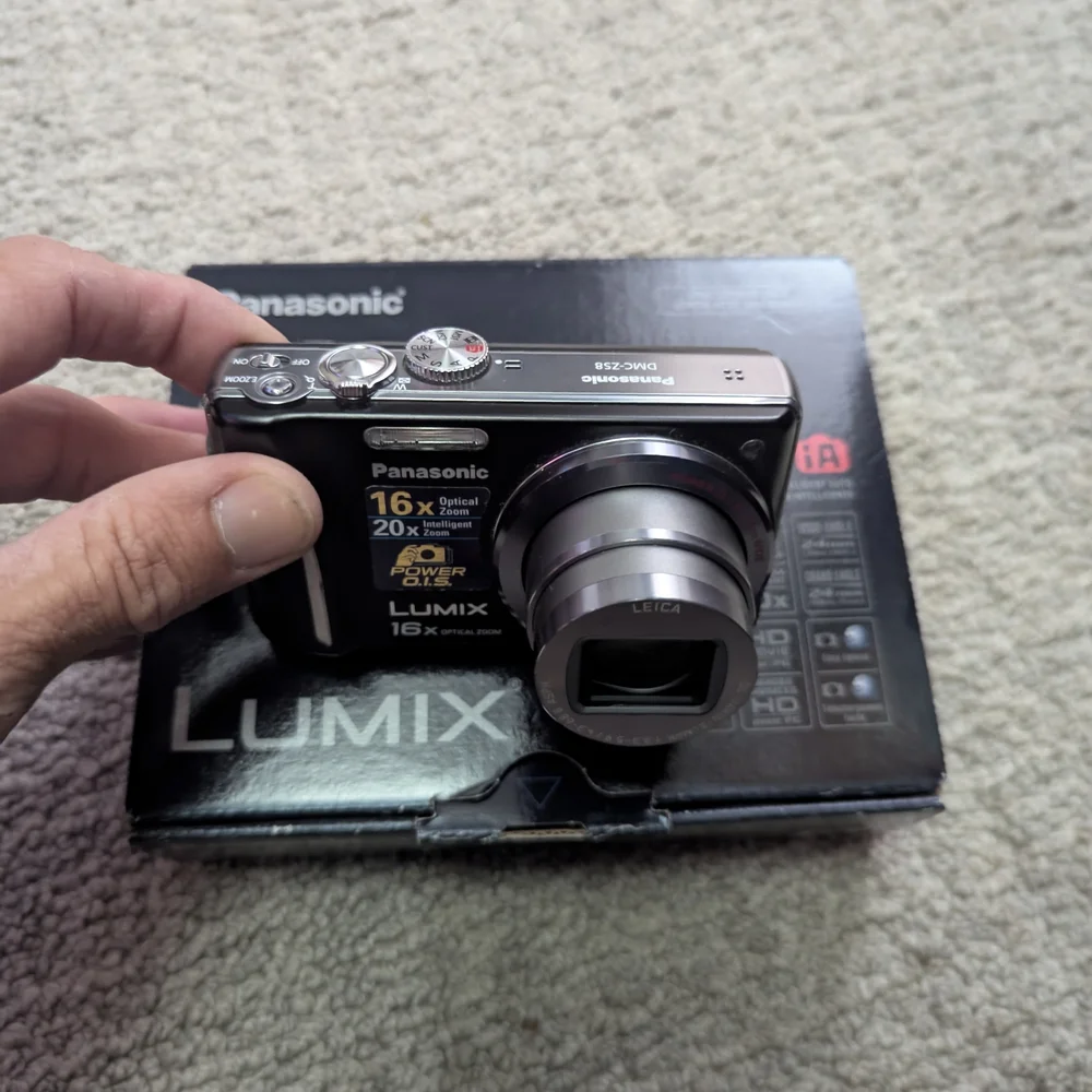 Panasonic Lumix ZS8 Black Digital Camera - Picture 3 of 4